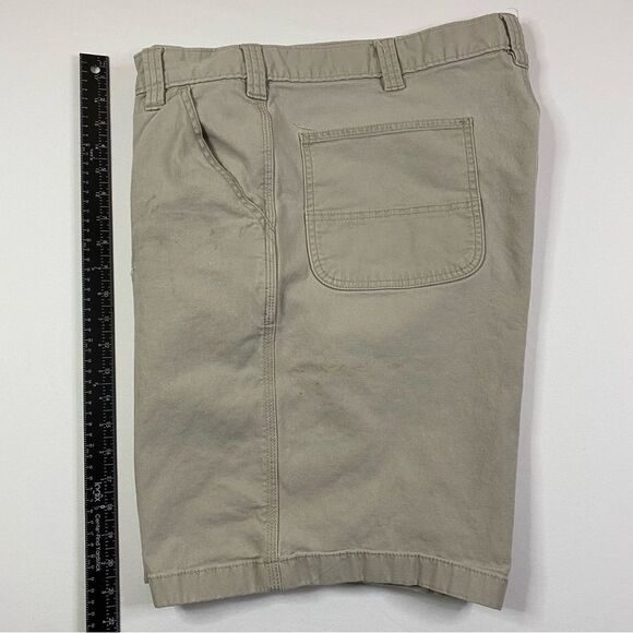 Carhartt Rugged Flex Relaxed Fit Canvas Work Shorts Men's 40 Stained Beige - Picture 9 of 14